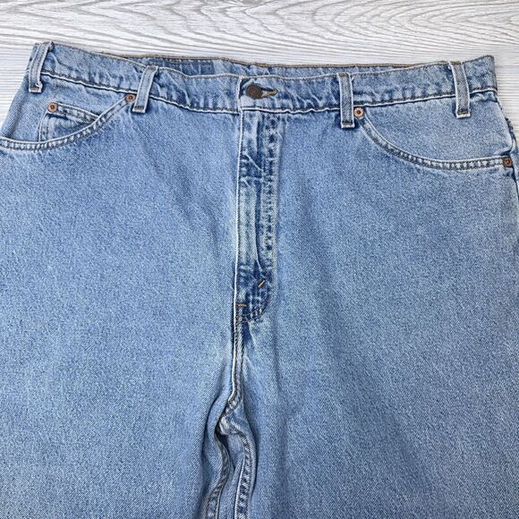 Vintage Levis 553 Jeans Blank White Tab 40x32 Relaxed Straight Leg Mexico 1997 - Picture 6 of 10